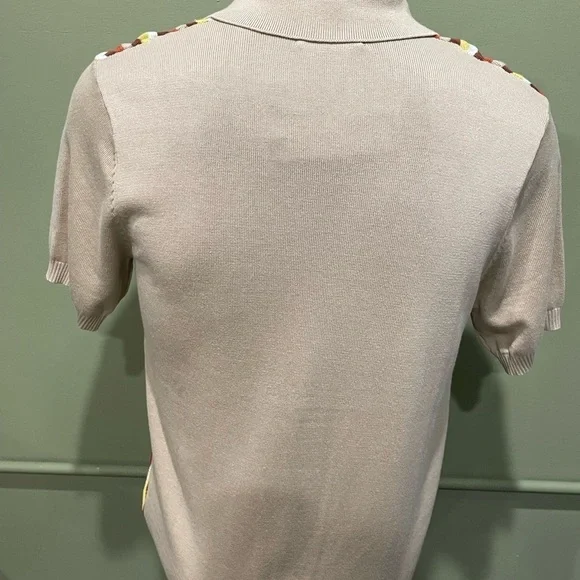 Lavane shirt button front sweater material rust regular fit - Picture 2 of 4